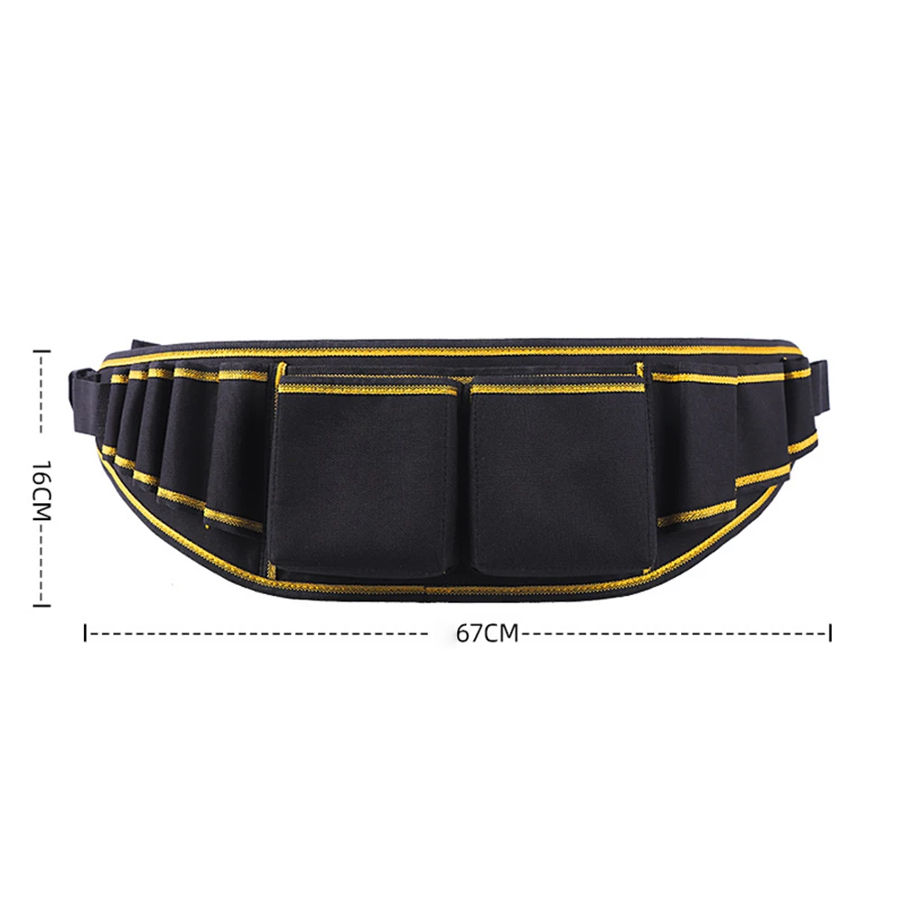 

Heavy Weight Support Outdoor Worksite Electrician Tool Bag Hardware Tool Pouch Adjustable Belt Long-lasting Use