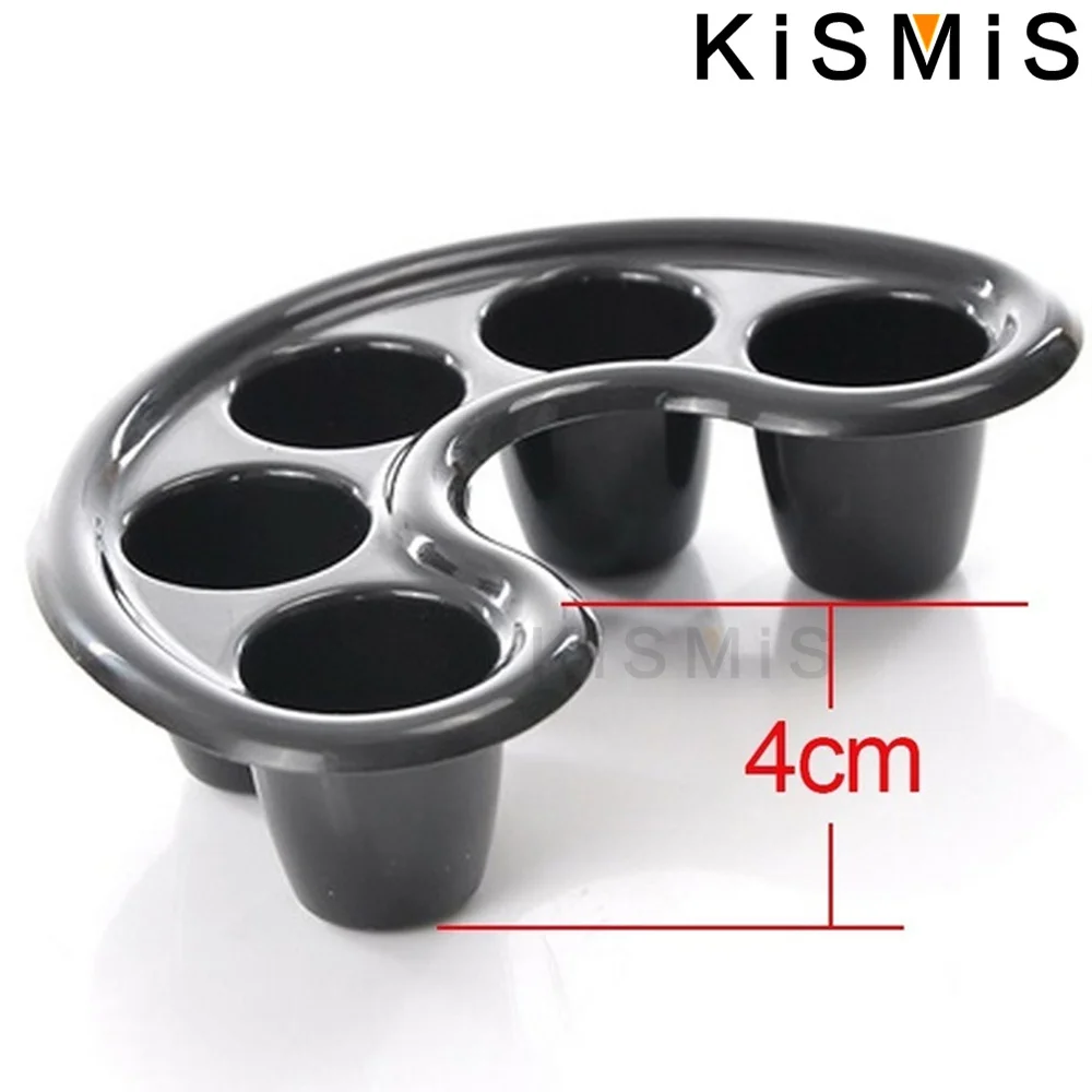 KISMIS Remove Nail Polish Soak Five Finger Soak Bowl for Nails Soak Off Gel Remover Bowl Manicure Nail Art Gel Remover Tool