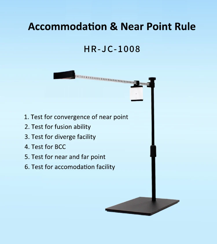 Desk-top Accommodation and Near Point Rule Vision Test Products for Convergence Near Point Examination Vergence Flexibility Test