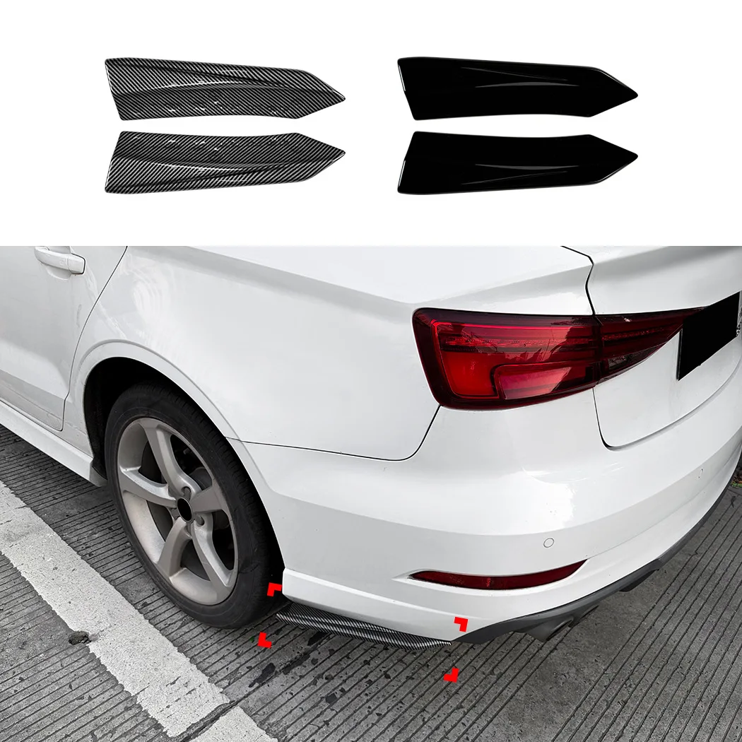 

For Audi A3 S3 8Y Sline 2021+ Sedan Version Rear Package Corner Spoiler Car Sticker Modification Body Kit