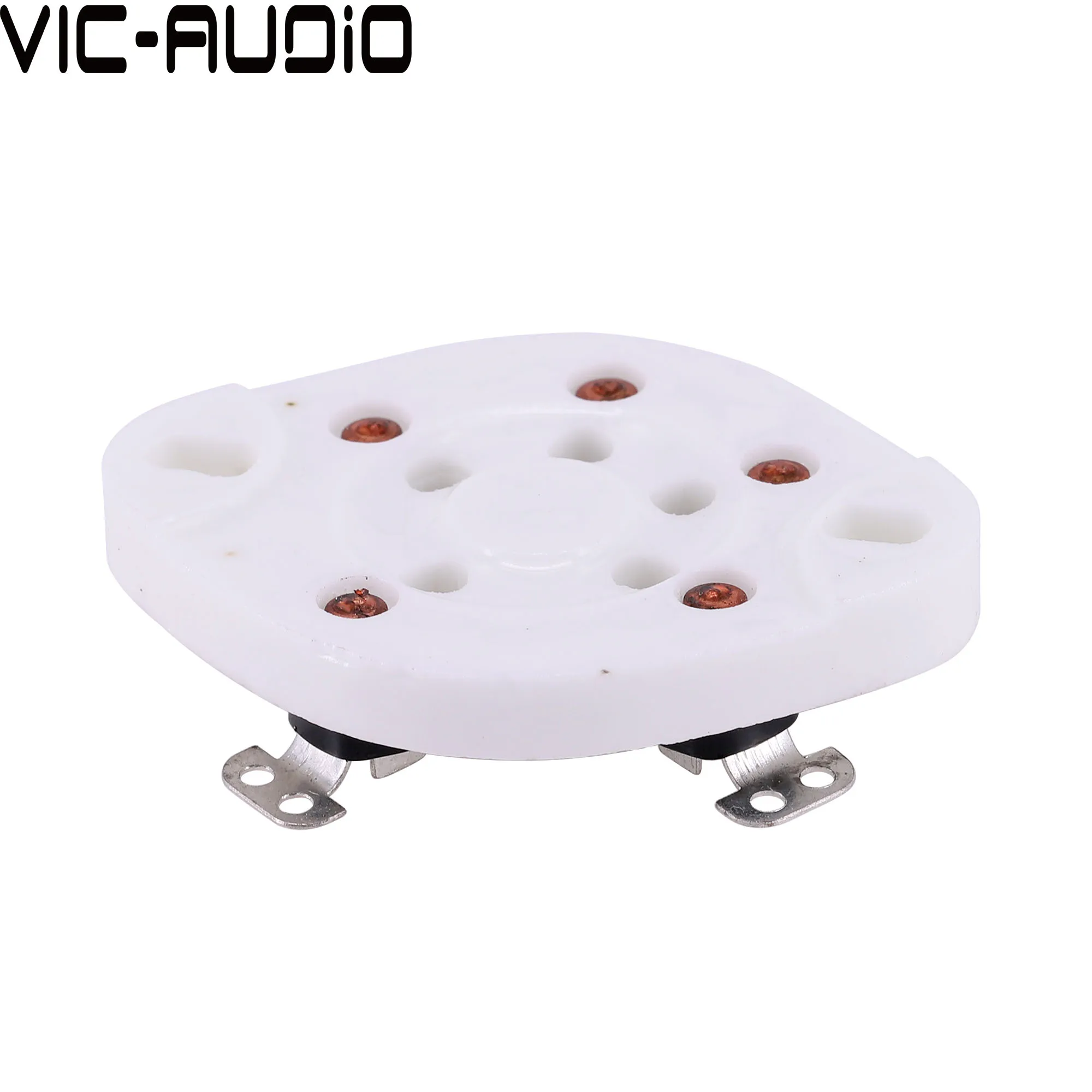 1 Máy Tính 5Pin Ống Ổ Cắm Gốm U5A Mạ Vàng Cho FU7 FU-7 FD422 807 Ống Chân Không Socker Khuếch Đại Âm Thanh HIFI