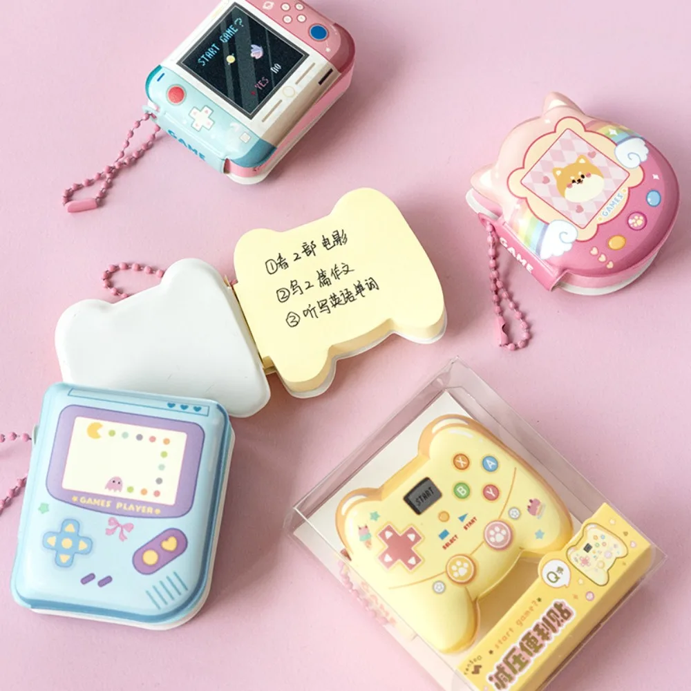 Special-shaped Mini Cartoon Memo Pad Sticker Mini Sticky Tab Soft Silicone Cover Memo Pad Portable Cartoon