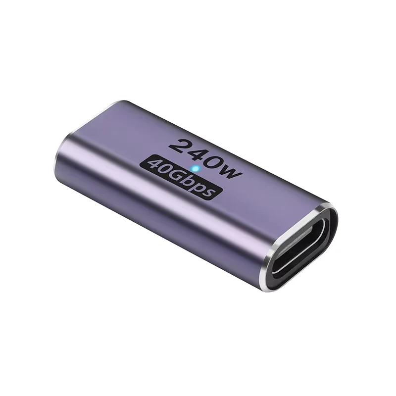 USB C Female to Female Adapter with PD 240W 40Gbps 8K 60hz Video Compatible for Thunderbolt 4/3, MacBook Pro/Air,iPad, USB-C HUB