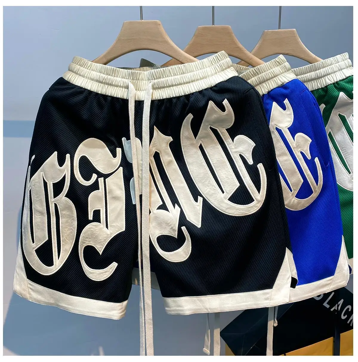 

Summer Basketball Shorts American Street Sports Pants Casual Men's Clothing High Quality Embroidered Shorts Outdoor Fashion 2025