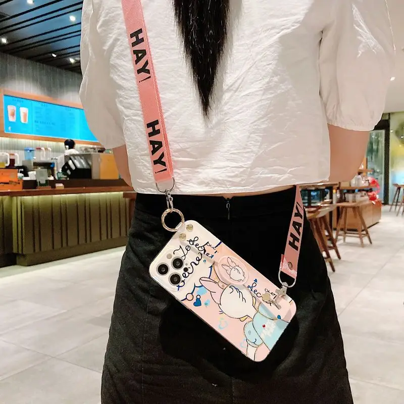 Disney Desmini Kawaii mobile phone case suitable for 15PROMAX 15 14PROMAX 13 Cartoon cute mobile phone case gift wholesale