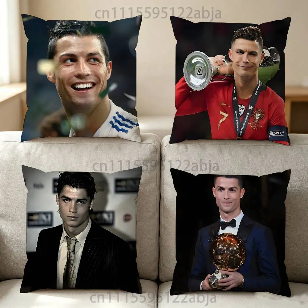 C-Cristiano R-Ronaldo Throw Pillow Case Decoration Bed Custom Square Pillowcase Pad Cover