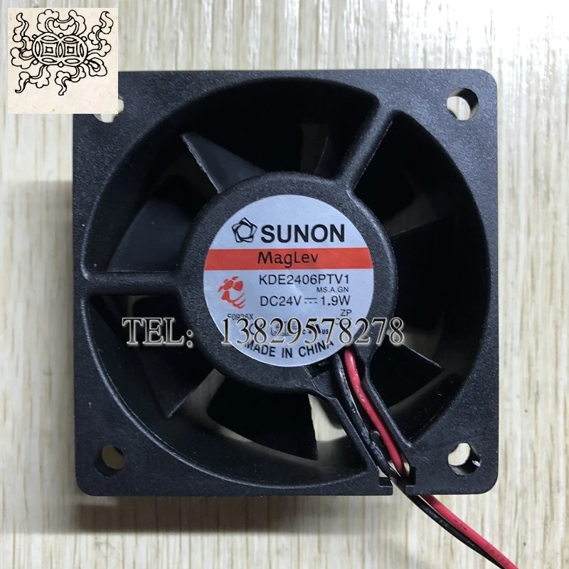 

Ltsf For SUNON KDE2406PTV1 DC 24V 1.9W 60x60x25mm 2-Wire Server Cooling Fan