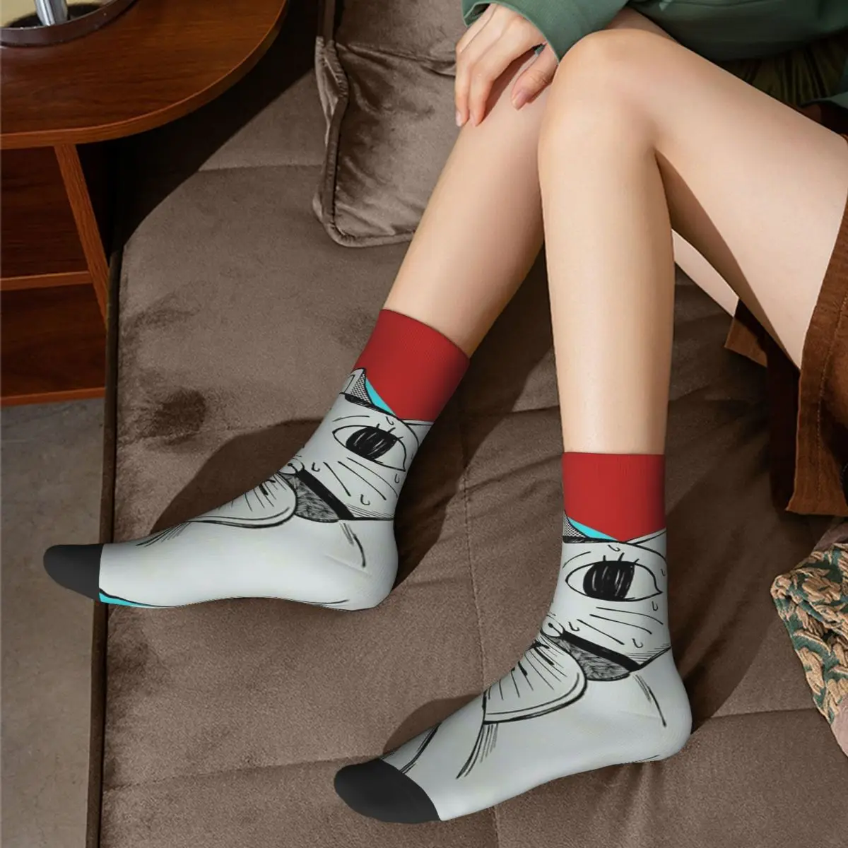 جميع المواسم طاقم جوارب أنيمي Dandadan القط الجوارب مضحك الجوارب الطويلة اكسسوارات للرجال النساء الهدايا
