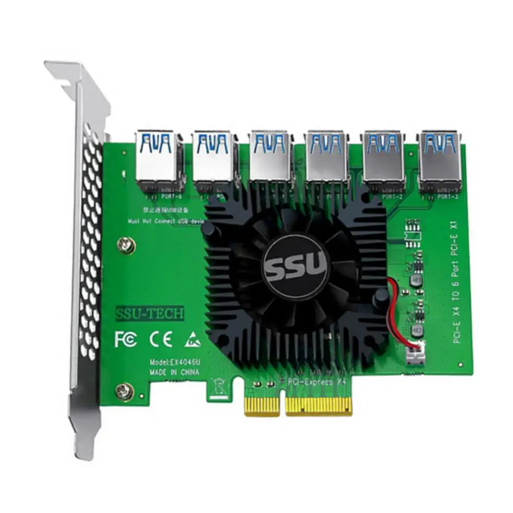 Adapter Card For Btc Miner Mining Pci-e 4x Pci-e Slot Power Solution Plugs Directly To The Board Pci-e To Pci-e Adapter