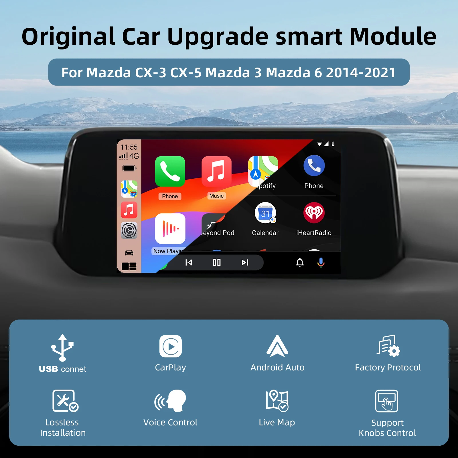 apple-carplay-android-auto-retrofit-usb-hub-kit-for-mazda-2-3-6-cx3-cx5-cx9-mx5-2014-2021-mzd-connect-system-oem-upgrade