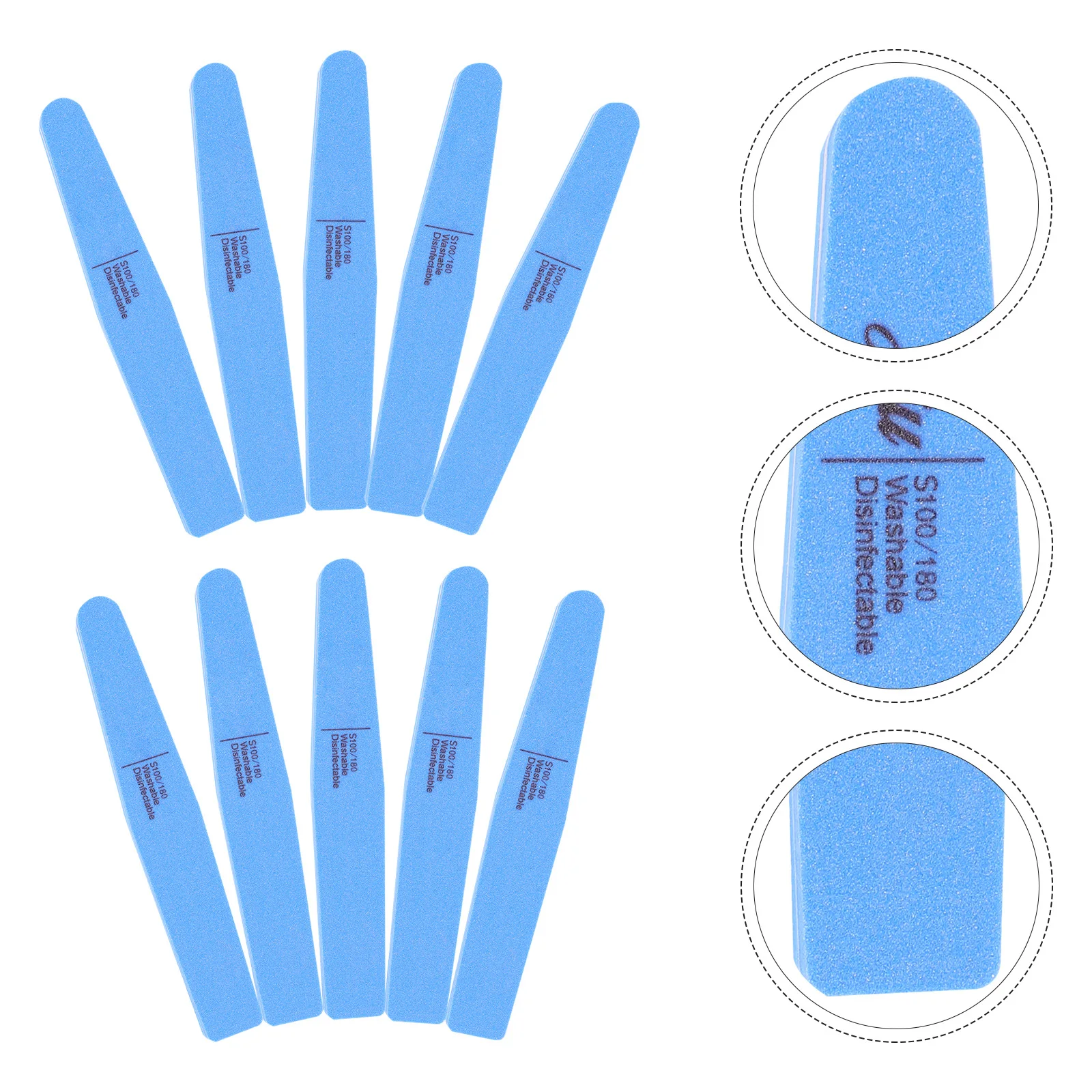 

10 Pcs Nail Buffer Sponge File Tools Lightweight Portable Manicure Pedicure Salon Use Nail Block Polisher Sanding Blocks Files