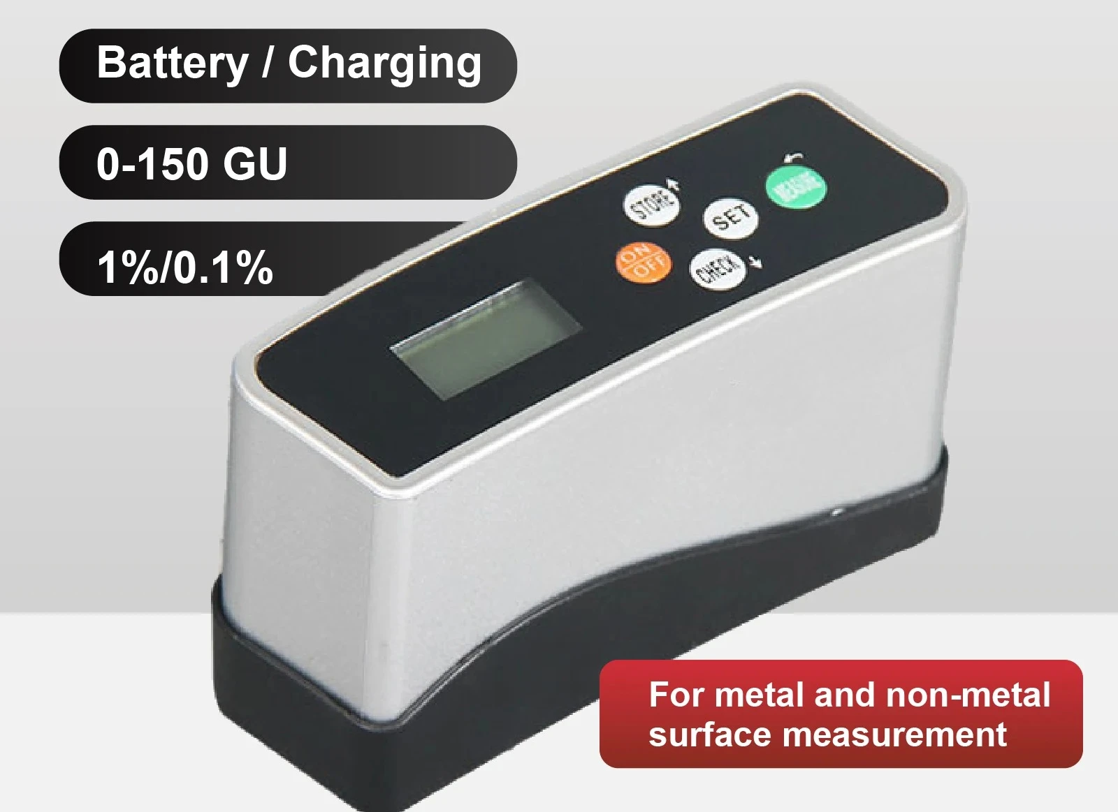 Glossmeter 0‑150GU ±0.1% for Paint Coating Tile Marble Surface Testing WGG Gloss Meter 60 Degree Portable Digital