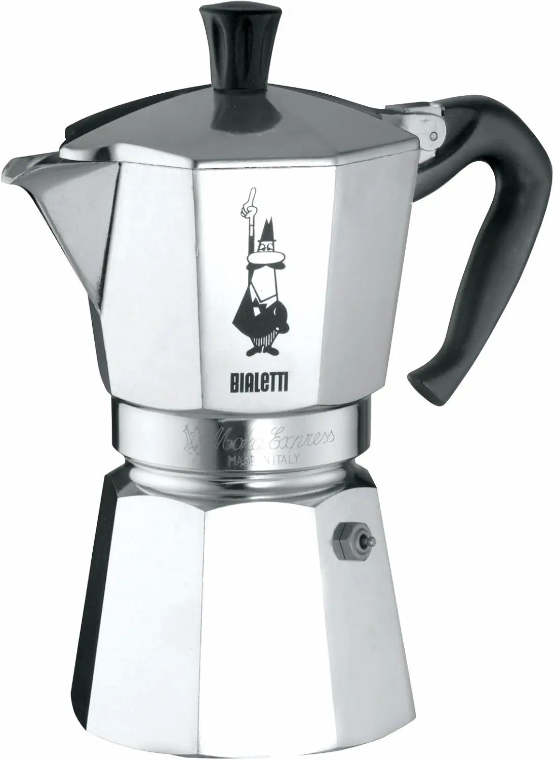 - Moka Express: Iconic Stovetop Espresso Maker, Makes Real Italian Coffee, Moka Pot 9 Cups (14 Oz - 420 Ml), Aluminium, Silver