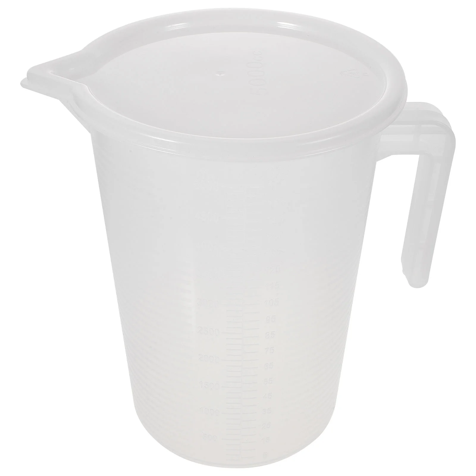 

50l Measuring Cup Jug with Lid Large Capacity Clear Pitcher Milk 5l Scale Water Bottle