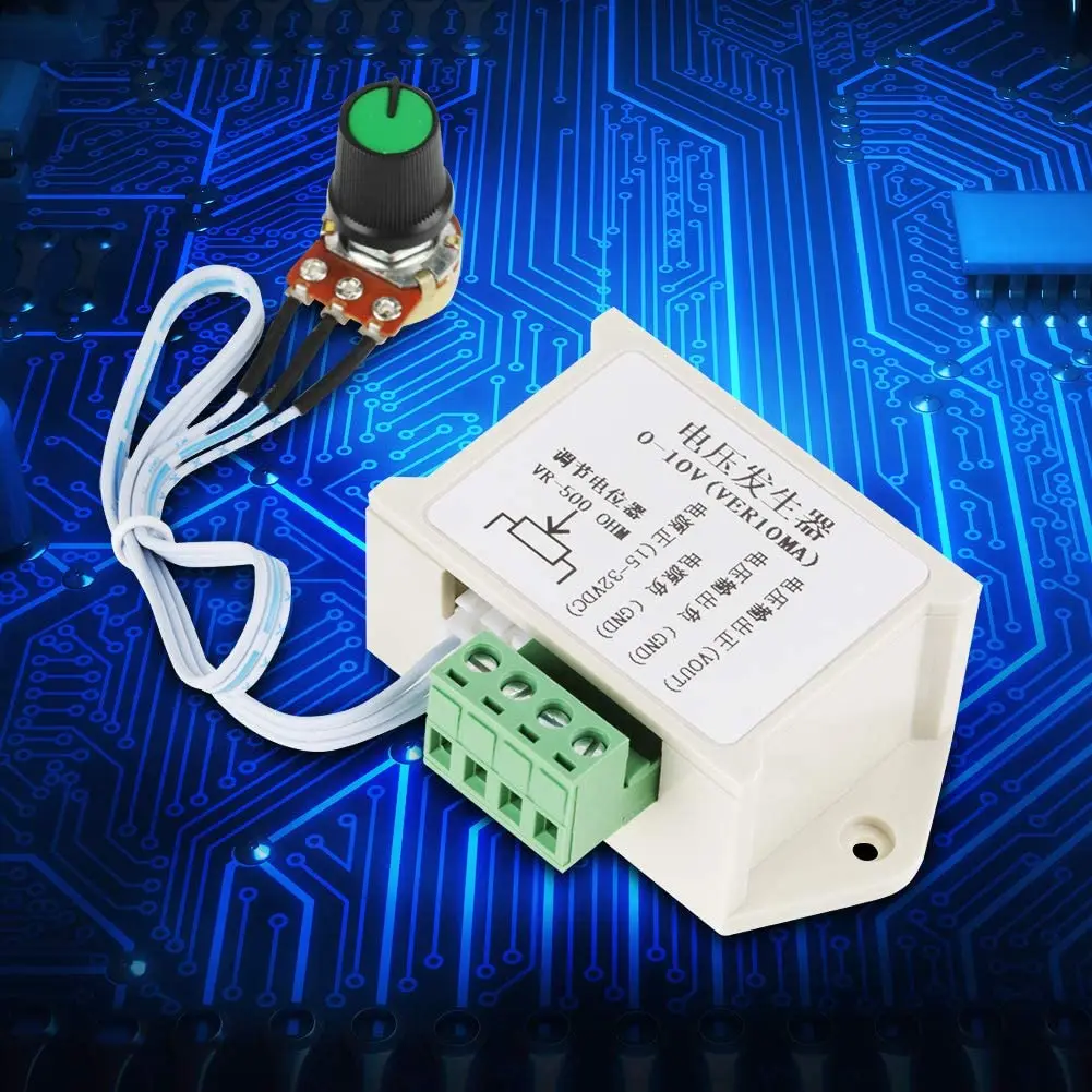 Módulo Gerador de Sinal de Tensão Analógico Ajustável, Usado para PLC, MCU, Controlador Industrial, DC, 0-10V, 10MA