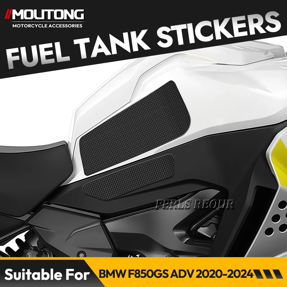 

Fuel tank sticker for BMW F850GS ADV 2020-2024, black rubber anti-slip fuel tank mat, motorcycle fuel tank protector