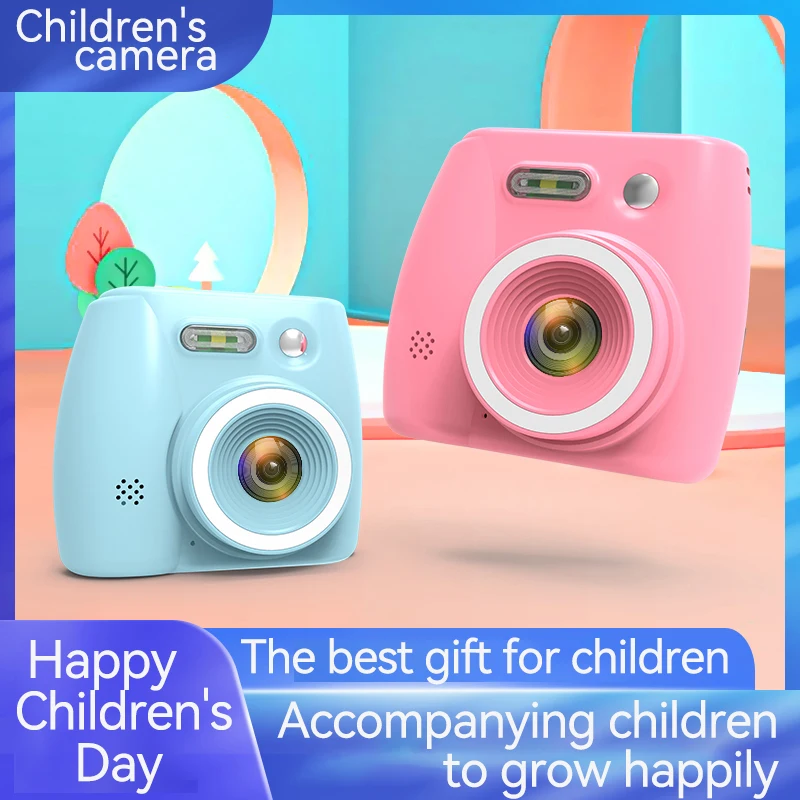 Children's camera, digital mini camera, new toy gift for boys and girls' birthdays, photo friendly puzzle game