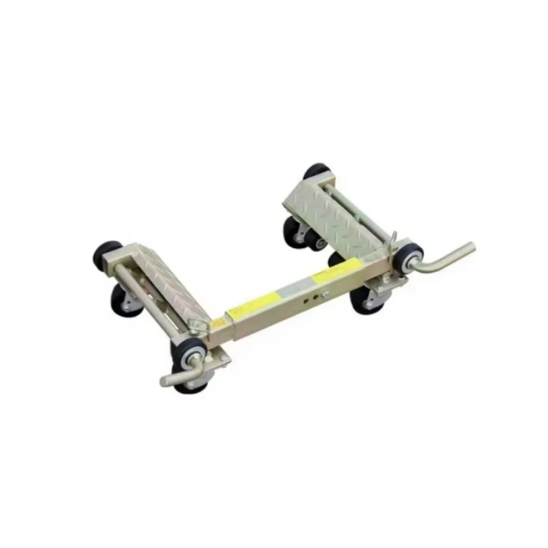 Dolly Car Skate Vehicle Positioning Jack Foot Pump Hydraulic Tyre Lift Roller Dolly Hoist  4 Castors