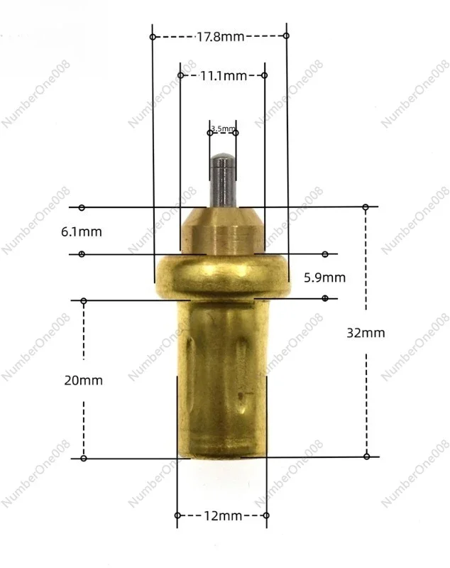 Car Engine Coolant Thermostat 83 Degree 90C Temperature Sensor Replacement Thermostatic Valve