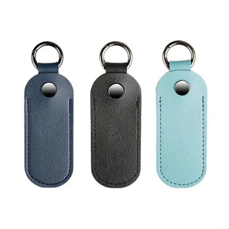 C7AB Leather USB Storage Case Soft Padding For Protections