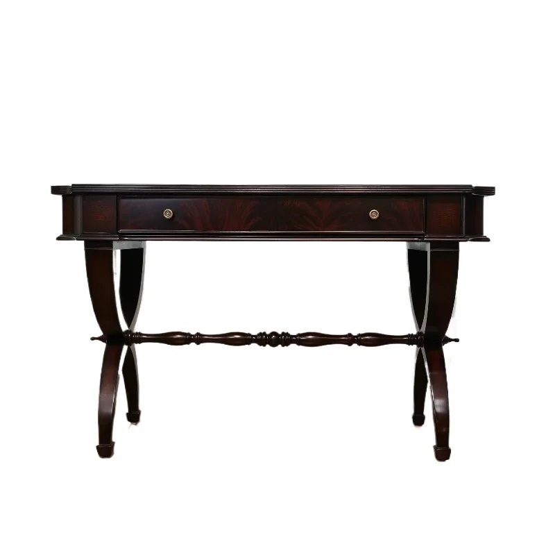 

Modern mahogany brown retro luxury console antique entrance home decoration
