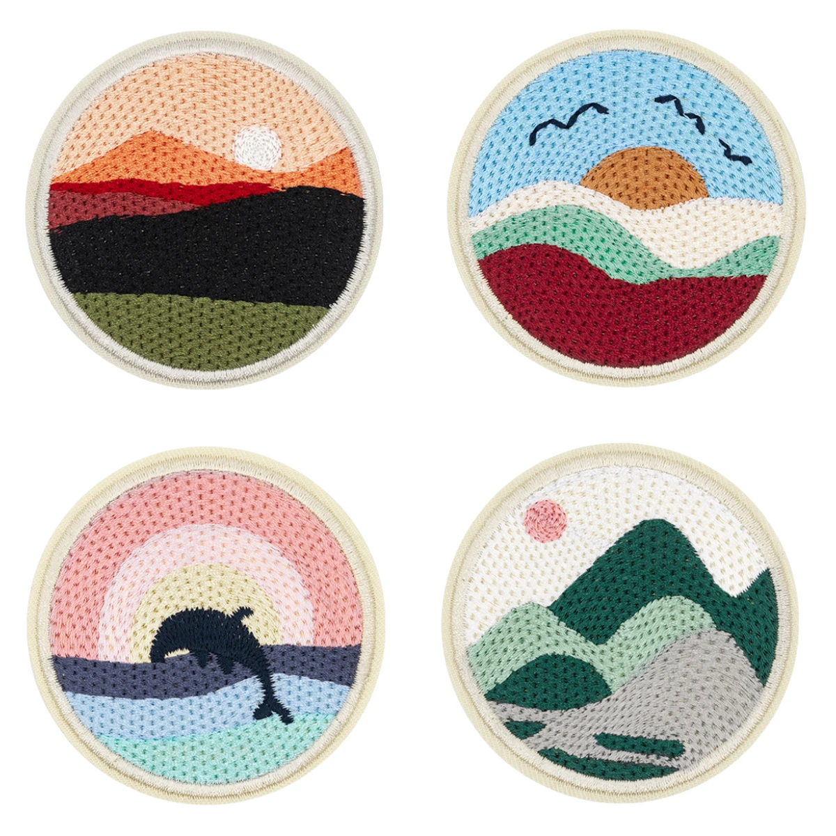 

Computer Embroidery Landscape Embroidery Cloth Sticker, Clothes and Pants Hole Repair DIY Clothing Accessories Beauty Patch