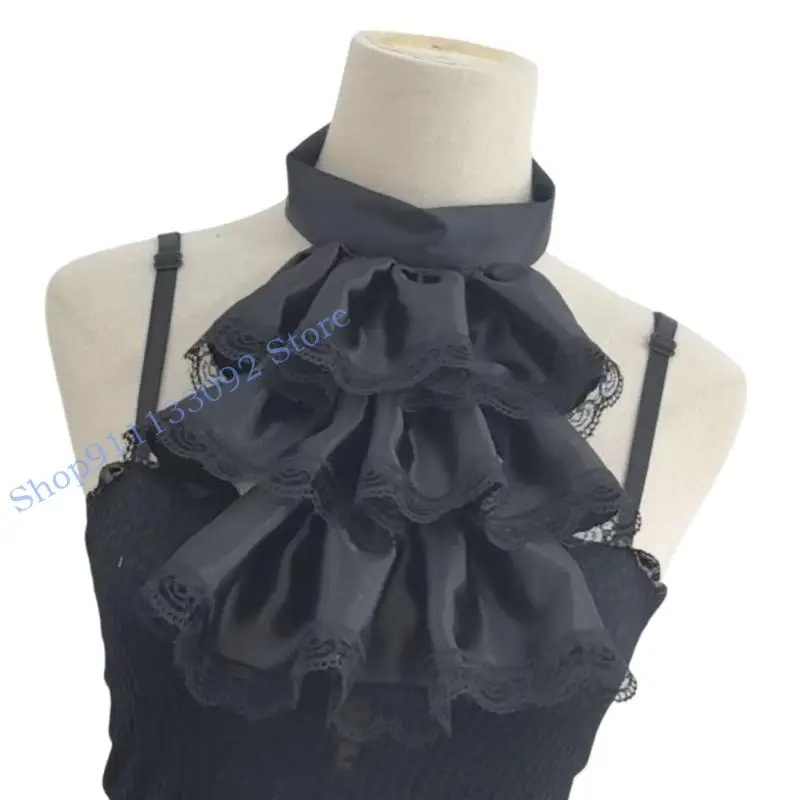 H9ED ملحق طوق أنيق قابل للتعديل وقابل للفصل لمختلف الملابس والإكسسوارات