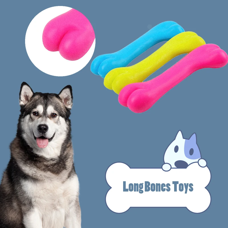 

1Pcs Pet Dog Chew Toys Rubber Bone Toy Aggressive Chewers Dog Toothbrush Doggy Puppy Dental Care For Dog Pet Accessories