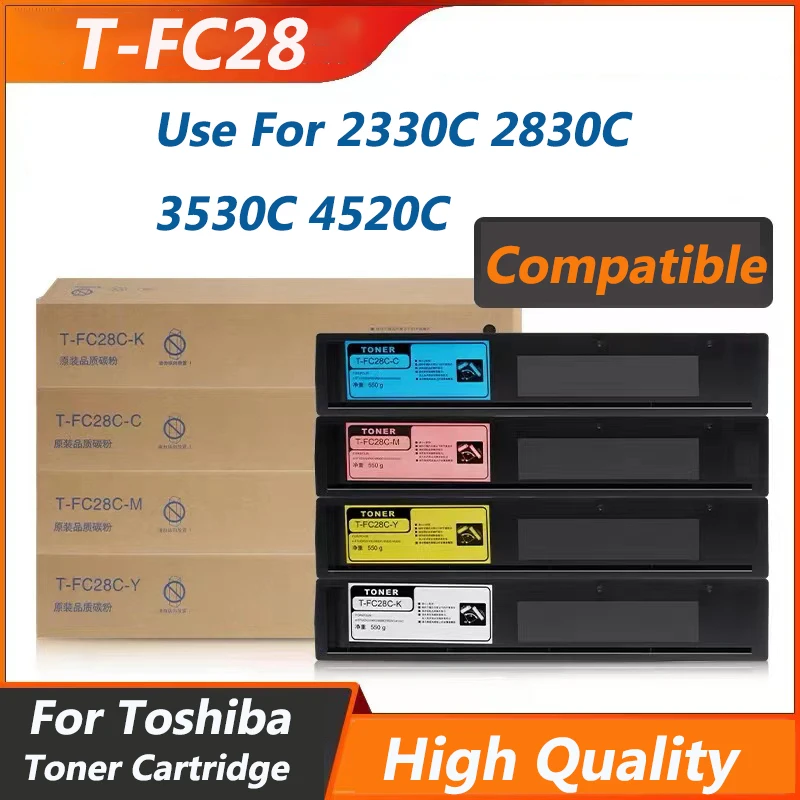 

4PC/Set T-FC28 Toner Cartridge For Toshiba e-Studio 2330C 2830C 3530C 4520C Toner Powder Compatible Copier Supplies