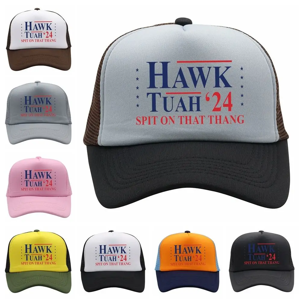 

New Mesh Hawk Tuah 24 Baseball Cap Unisex Adjustable Spit On That Thang Meme Snapback Caps