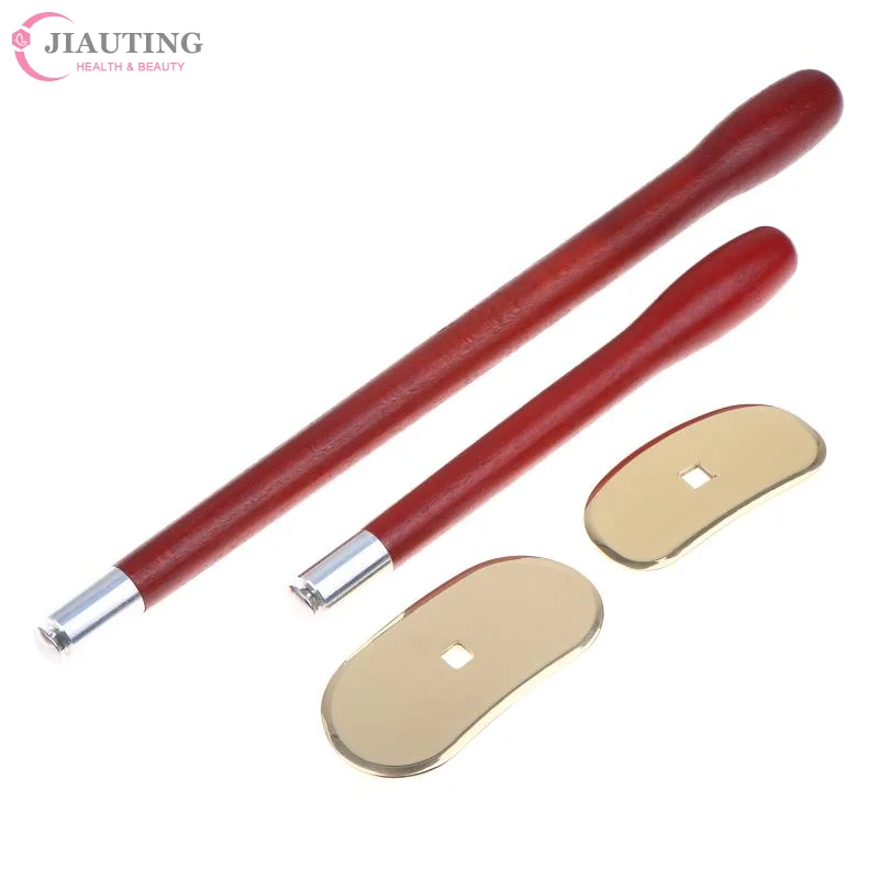 Pure Copper Self Massage Scrub Pad 1 with Long Handle for Effortless Back Cleaning in Bath and Shower