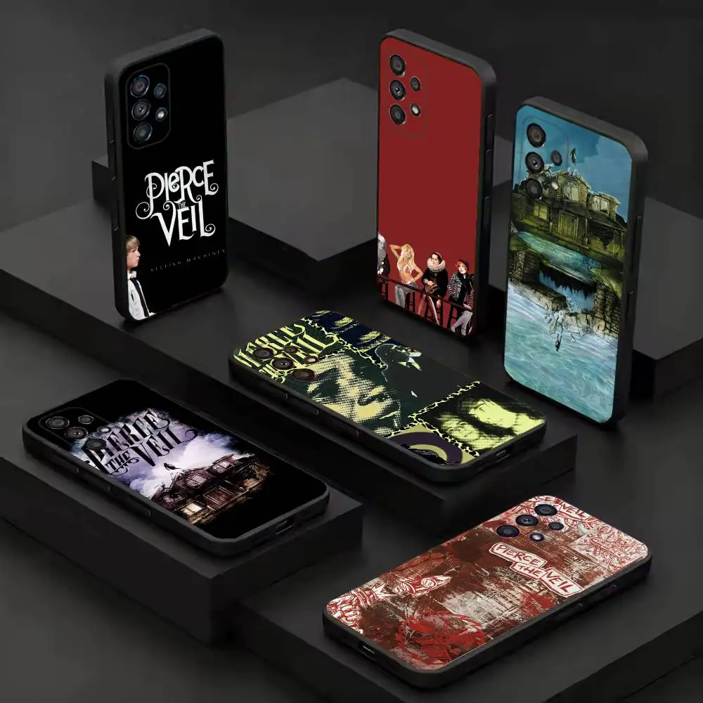 Pierce the Veil Black Soft Protective Case For Samsung Galaxy S26 S25 S24 S23 S22 30 21 10 9 Ultra Plus Lite FE