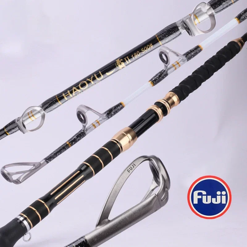 

High Quality Saltwater Boat Fishing Rods Deep Sea Fiberglass Fishing Trolling Rod