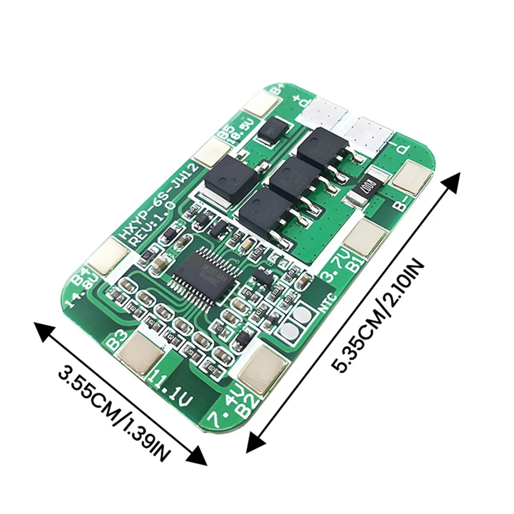 6S 14A 25.2V Battery Protection Board For BMS 6 Pack 18650 Li-ion Lithium Battery Cell Module without equalization