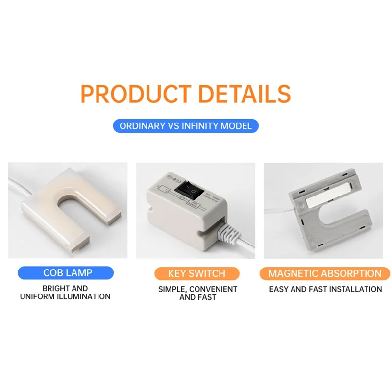 

AAAF Industrial U Shape Sewing Machine Light Magnetic Working Lamp For Drill Presses Workbenches Lighting