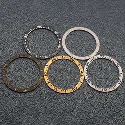 Mod Flat Stainless Steel Bezel Insert Ring Size 38*31.5mm Fit SKX007 SKX009 SRPD Seamaster Abalone Tuna Watch Case Repair Parts