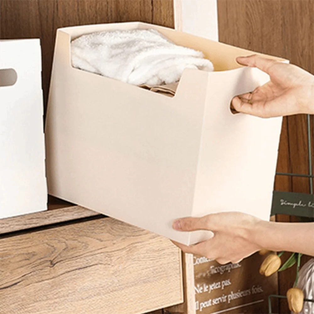 Multicolor Folding Sorting Box Multi-functional Simple Design Storage Box PP Material with Handle Desktop Organizer