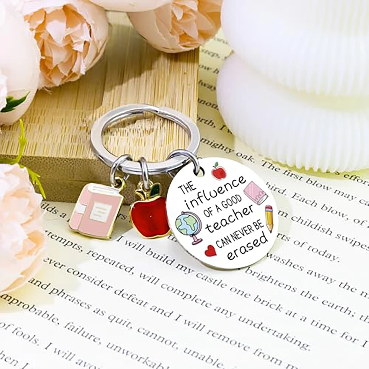 سلسلة مفاتيح تقدير المعلم، هدية ملهمة للمعلمين، عيد الميلاد للتخرج التقاعدي