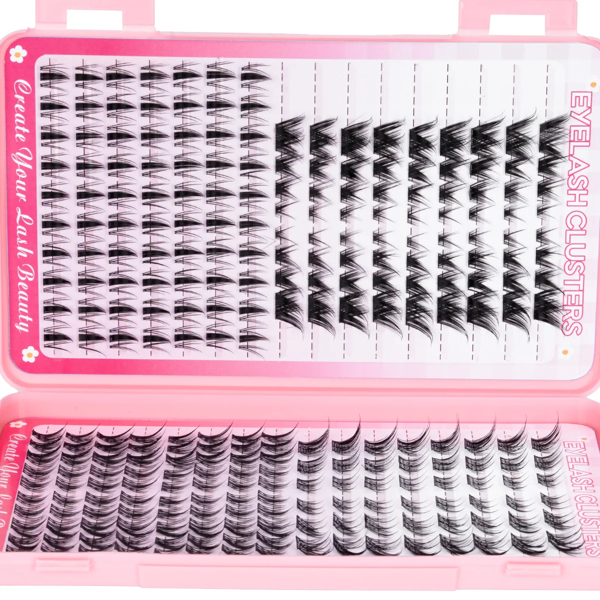 Wimpern-Cluster-Set: Gemischte Wimpern-Cluster, Wispy Einzelwimpern, Manga-Natürlich-Look DIY Wimpernverlängerungen für Make-up – Detail 2