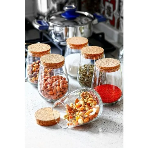 

İliva 6'lı Mushroom Cap Drop Jar Set Spice Sugar Bowl Storage Container