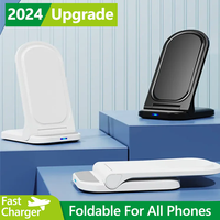 Foldable Wireless 30W Charger Stand for iPhone 15 14 13 12 Pro Max 8 Samsung Galaxy S21 S20 S10 Xiaomi Huawei Fast Charging Pad