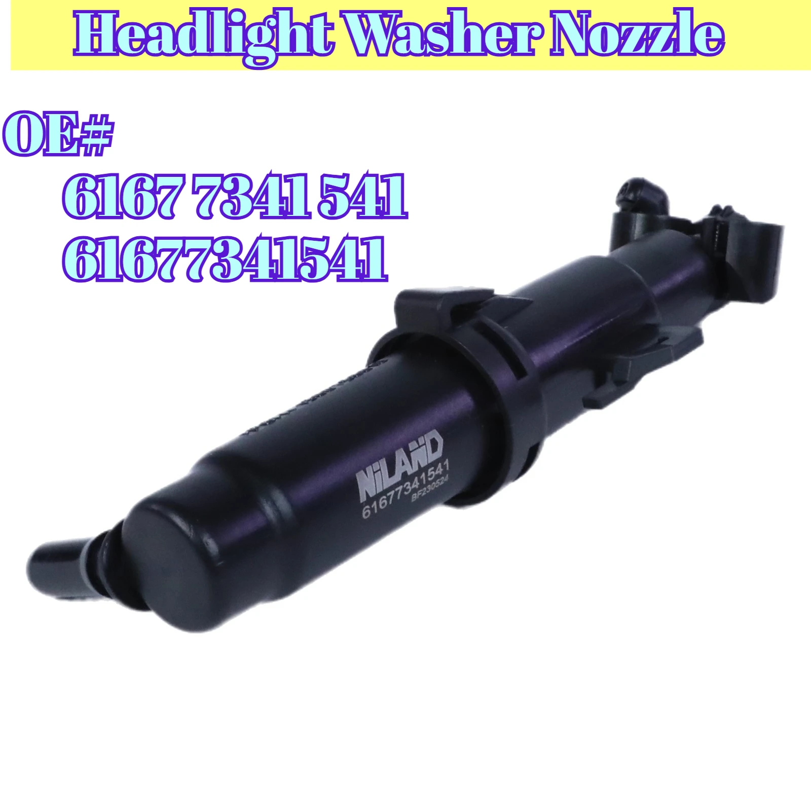 Left Headlight Washer Nozzle for BMW F01 F02 F03 F04 Alpina B7 730d 740d 730i 740i 750i 760i 730Li 740Li 750Li 760Li 61677341541