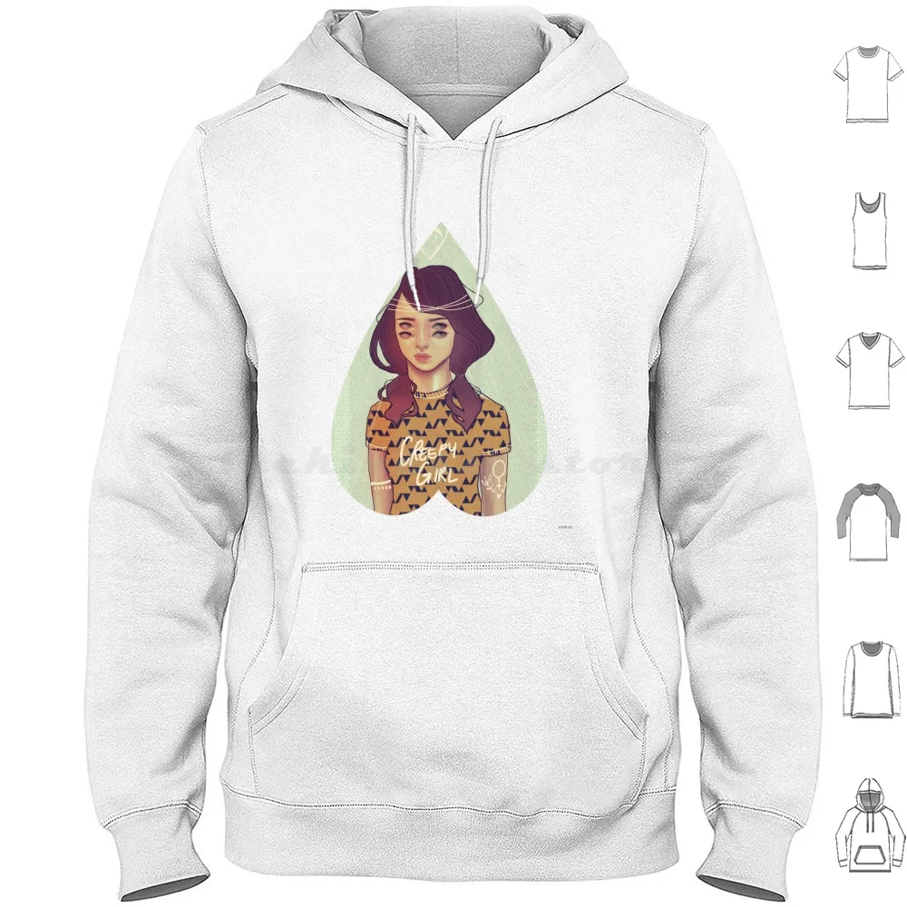 Ouija Hoodie Cotton Long Sleeve Ouija Witch Wicca Wiccan Magic Magician Wizard Four Eyes Third Eye Girl Portrait