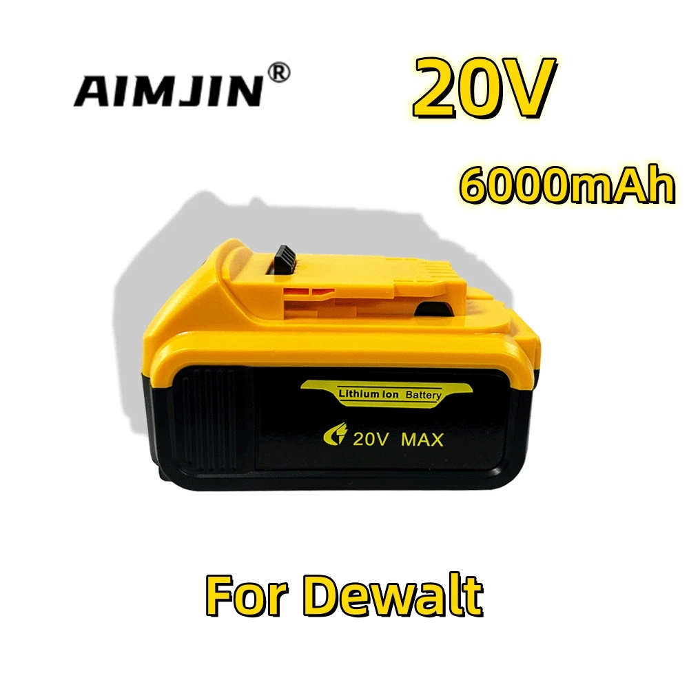 20V 6000MAh Battery Power Tool Replacement for Dewalts DCB206 DCB207 DCB204 DCB203 DCB200-2