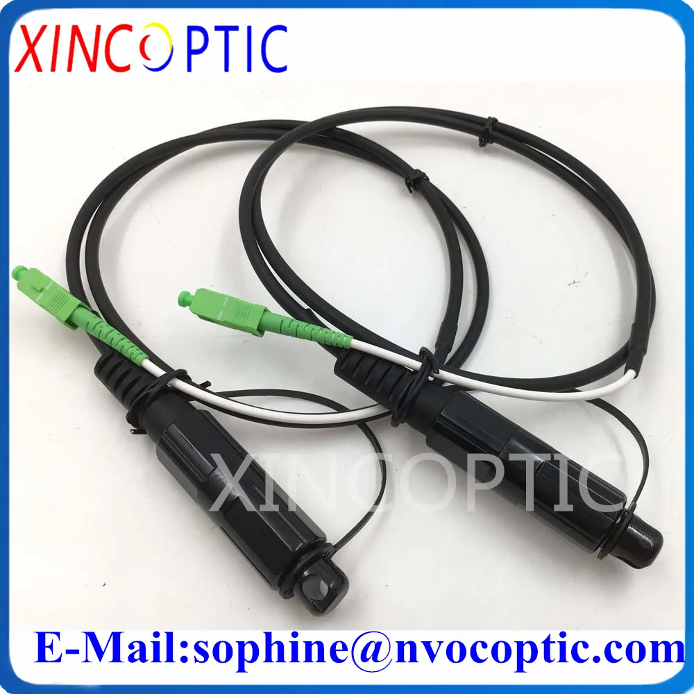 Imagem -06 - Impermeável Corning Huawei Mini Scapc 1m 5.0 mm Cabo Preto para sc Apc Optitap Fibra Óptica ao ar Livre Conector Cabo de Remendo Ip67