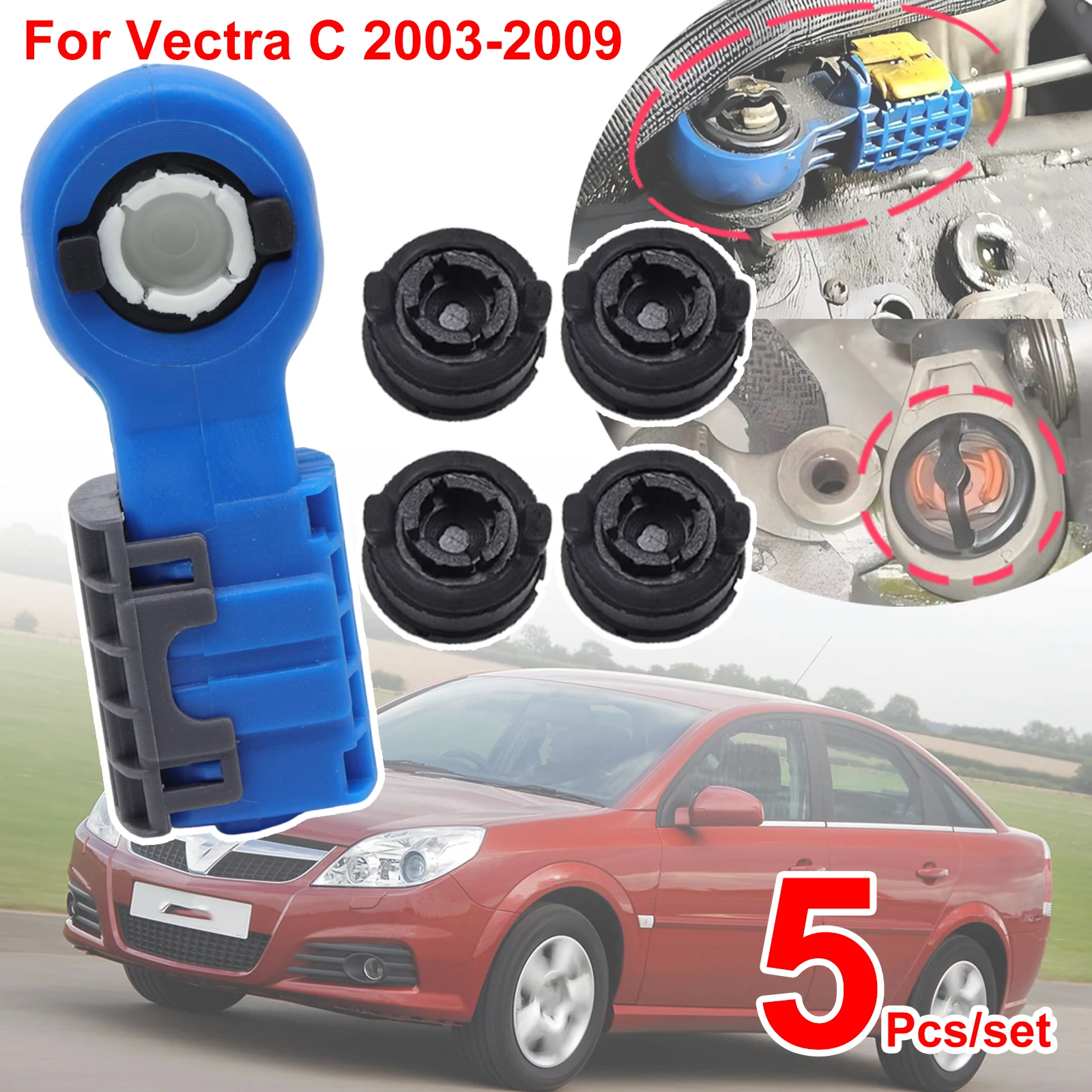 

For Opel Vauxhall Vectra C Chevrolet Holden Gear Shift Cable Linkage End Bushing Connector Adapter Kit 2003 2005 2007 2008 2009