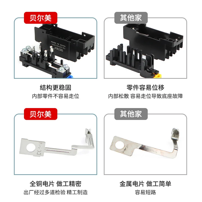 High Quality PYF08A PTF08A 8-hole Relay Base Small Intermediate Relay Socket 8-pin 11 Pin 14 Pin