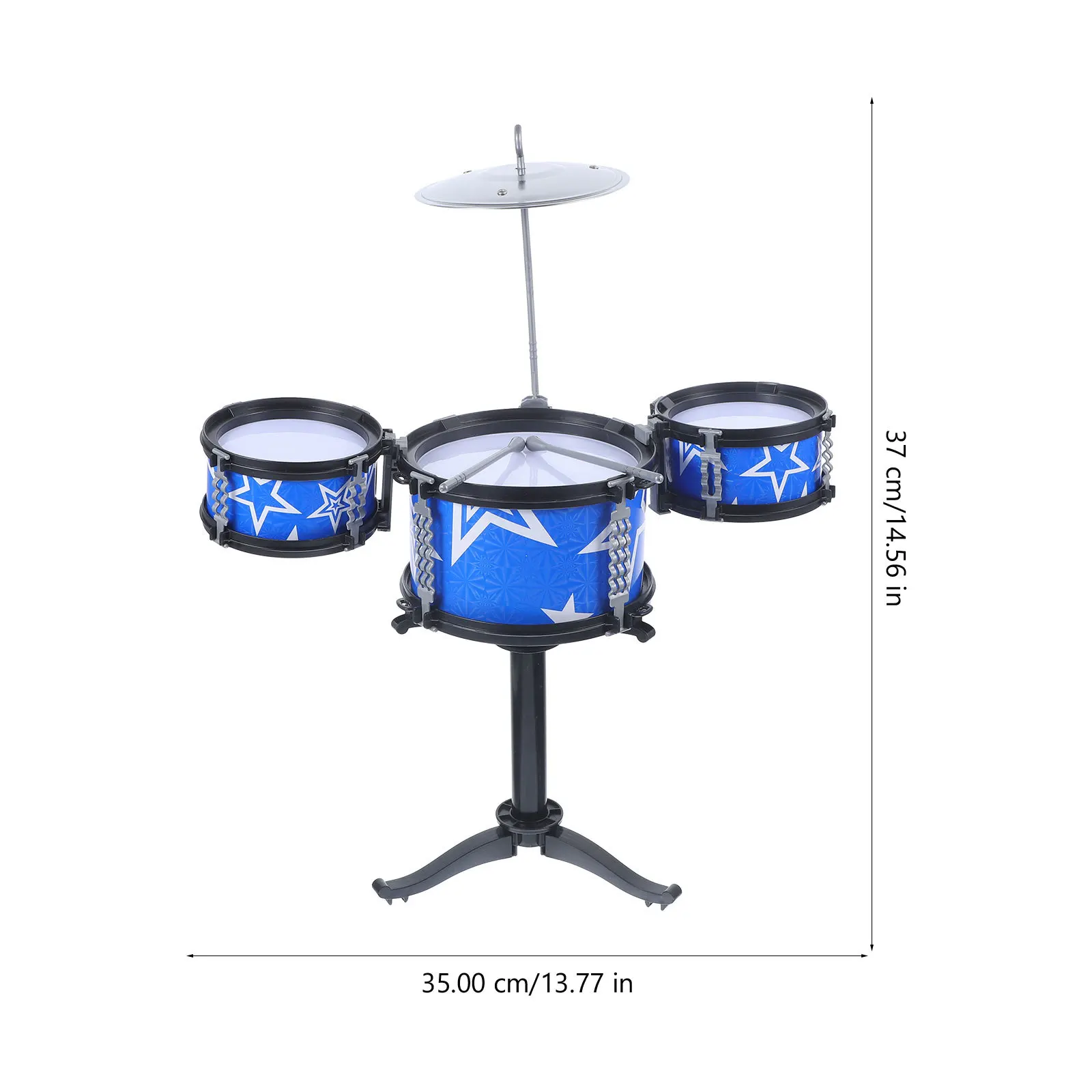 1 セット子供用ドラムセットブルーシミュレーション打楽器教育楽器マイクサウンドエフェクト感覚
