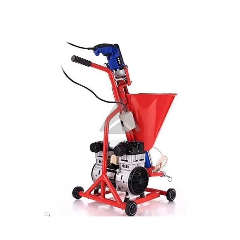 Wall plaster gypsum price gypsum spraying mortar pumping and cement smoothing automatic plastering machine