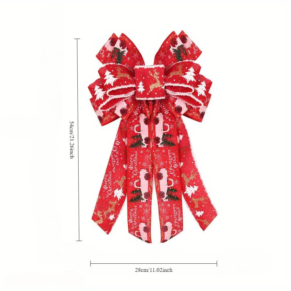 새로운 크리스마스 레드 아치 장식 트리 선물 상자 린넨 도매